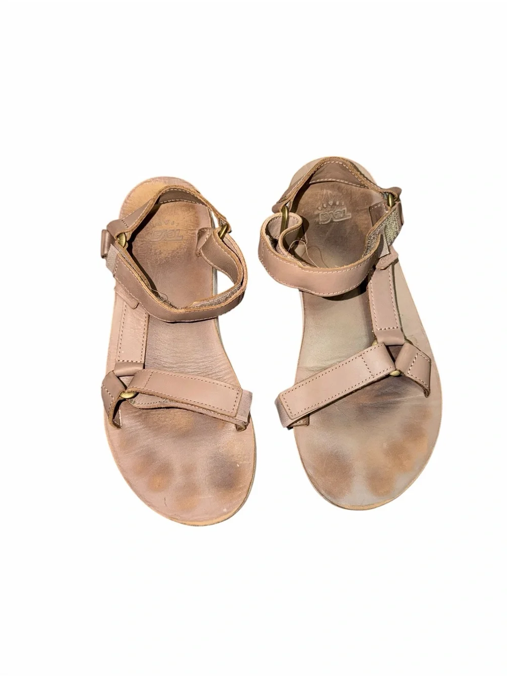 Teva Original Universal Leather Sandals Women’s Size 9 Taupe Tan